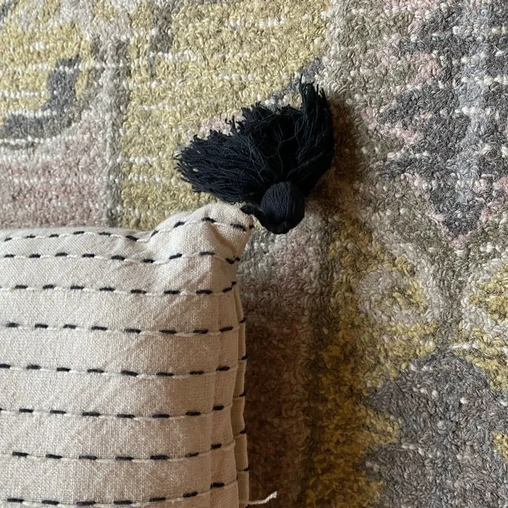 IKEA Throw Pillow Ticking Stitch